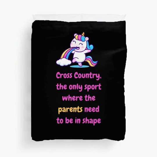 High School Running Duvet Covers, Cross Country Parent,