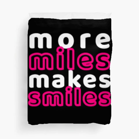 Cross Country Running More Miles Smiles, Colorful Duvet Covers