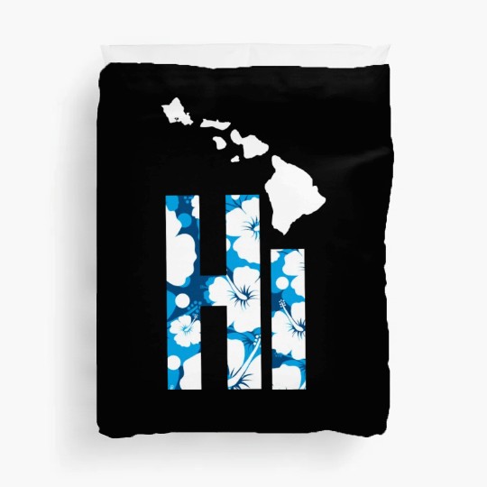 Hawaii Hi Hibiscus Blues Duvet Covers