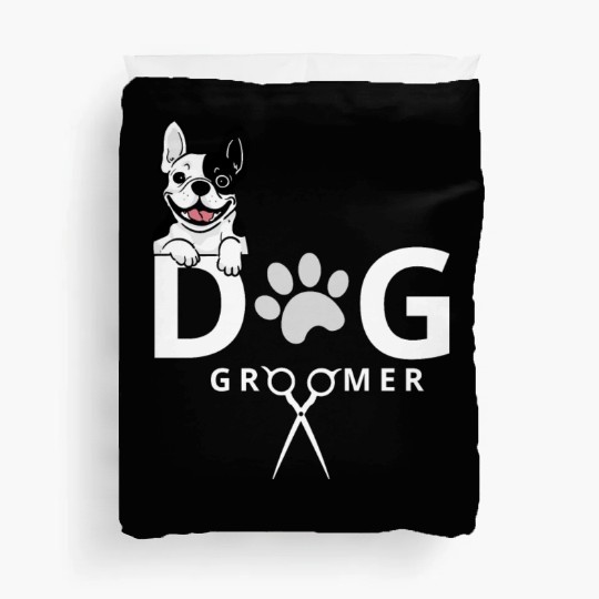 Dog Groomer Duvet Covers Dog Grooming Outfit