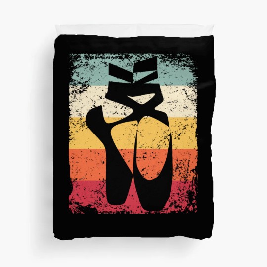 Ballet Shoes Vintage Woman Ballerina Duvet Covers