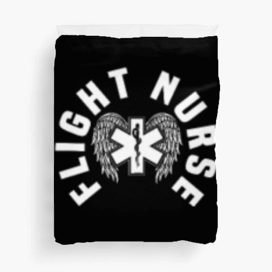 Flight Nurse Logo Air Medical Transport Duvet Covers