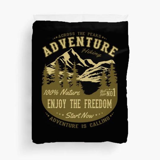 Adventure Hiking Nature Mountains Alps Duvet Covers