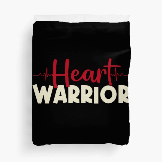 Heart Warrior Duvet Covers-Heart Surgery Gift-Survivor