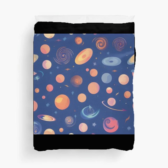 Galaxy nebula art Duvet Covers