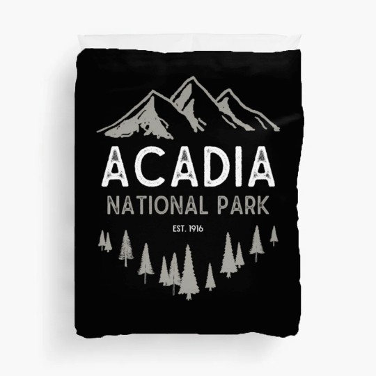 Acadia National Park Est 1916 Maine Duvet Covers