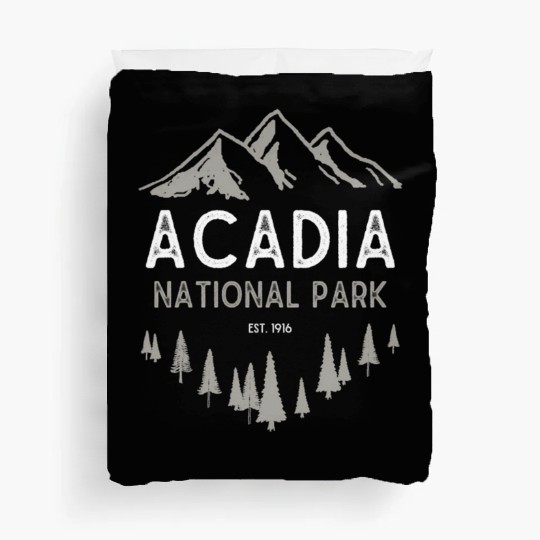 Acadia National Park Est 1916 Maine Duvet Covers