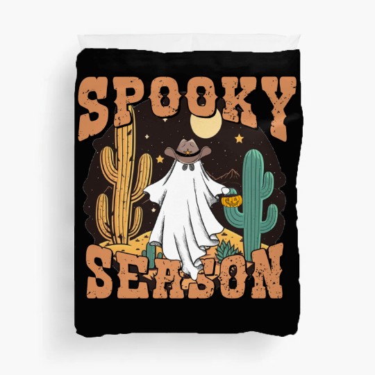 Spooky Season Western Ghost Halloween Duvet Covers