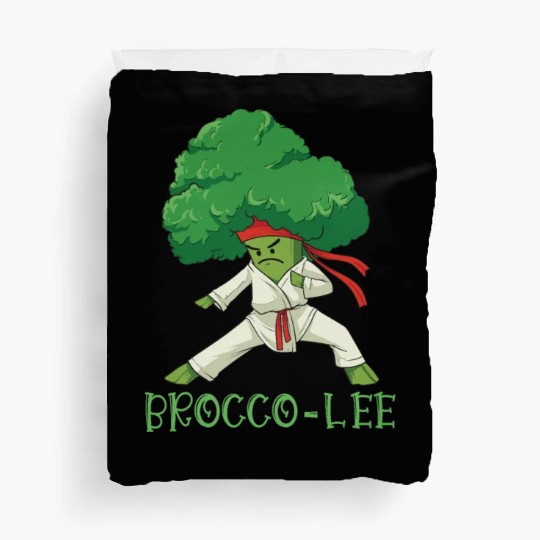 Broccoli Martial Arts Karate MMA Boxing Kicks Duvet Covers