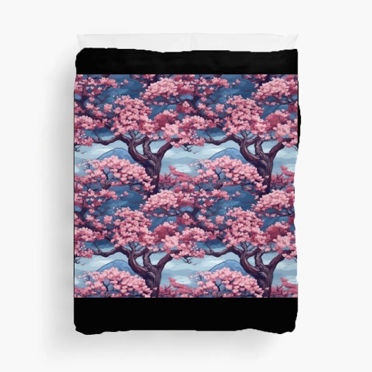 Anime Euphoria: Fantasy Cherry Blossom Dreamscape Duvet Covers