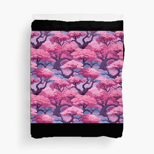 Anime Euphoria: Fantasy Cherry Blossom Dreamscape Duvet Covers