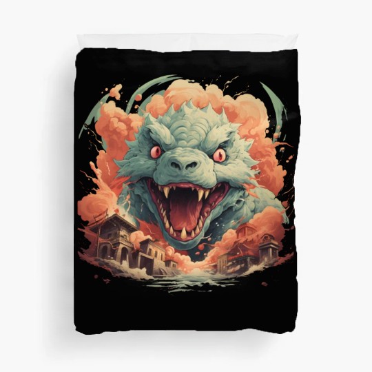 Kaiju: Cityscape Destructor Duvet Covers
