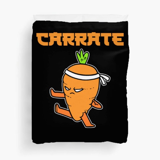 Carrot Pun Vegetarian Duvet Covers