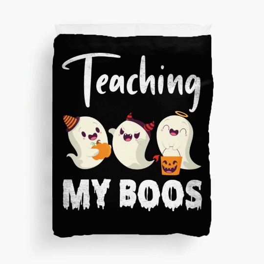Ghosts Candy Corns Pumpkin Light Halloween Duvet Covers