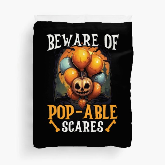 Balloon Halloween Trick Or Treat Spooky Boo Ghost Duvet Covers