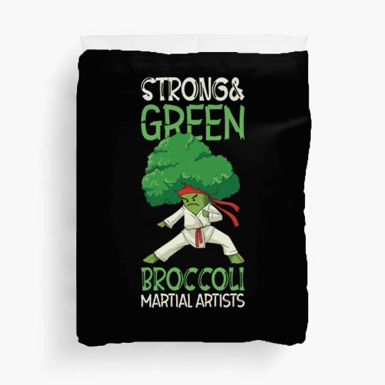 Broccoli Martial Arts Karate MMA Boxing Kicks Duvet Covers