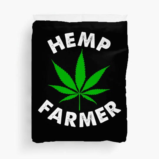 Hemp Farmer Green Leaf Duvet Covers