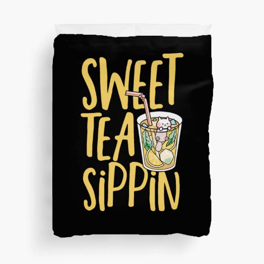 Sweet Tea Sippin Iced Tea Drink Ice Tea Duvet Covers