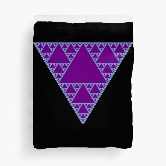 90s Triangle of Teal and Purple Duvet Covers
