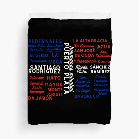 Dominican Cities: Provincias Dominican Republic Duvet Covers