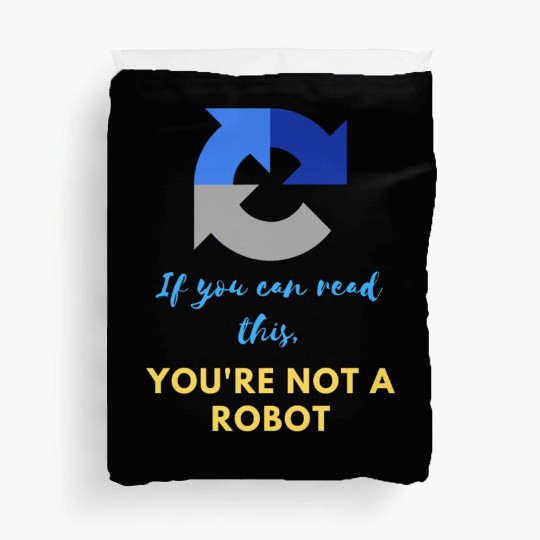 Captcha Code: You're not a robot Duvet Covers
