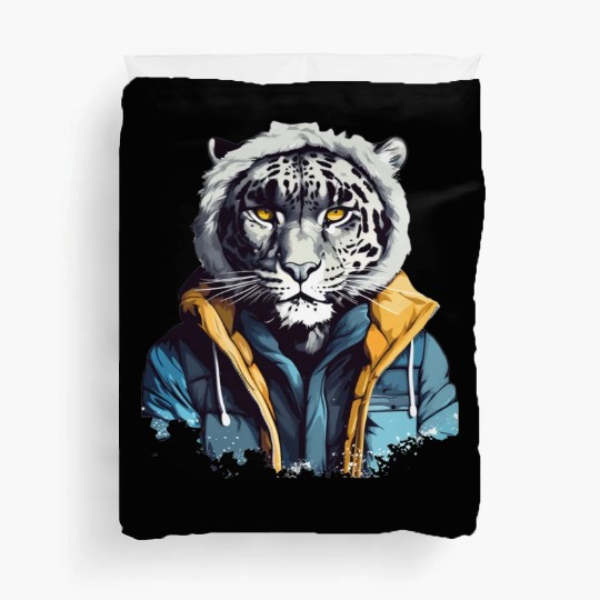 Street Style Snow Leopard | Leopard Lovers Duvet Covers