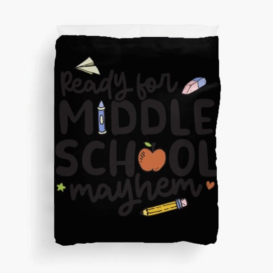 Middle School Mayhem - Funny Back to School Duvet Covers