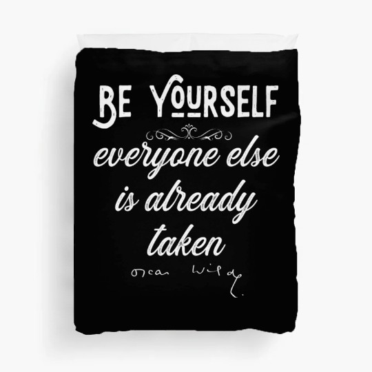 Be Yourself Oscar Wilde Duvet Covers