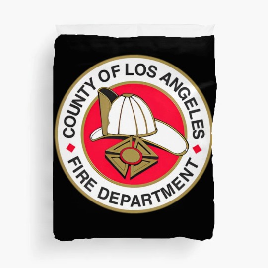 County Of Los Angeles Fire Department Seal Duvet Covers