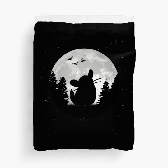 Chinchilla Moon Dust Bunny Duvet Covers