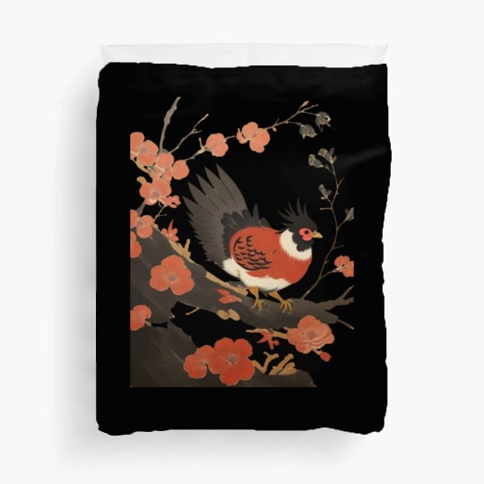 The Bird on the Cherry Blossom Tree Duvet Covers