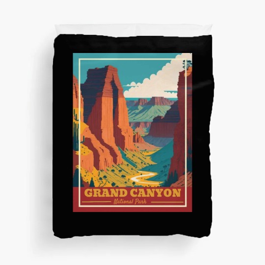 Grand Canyon National Park Arizonna Vintage Duvet Covers