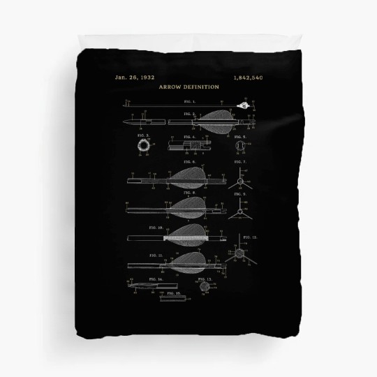 Outdoor Hunting Arch Anatomy Bow Arrow Definition Duvet Covers