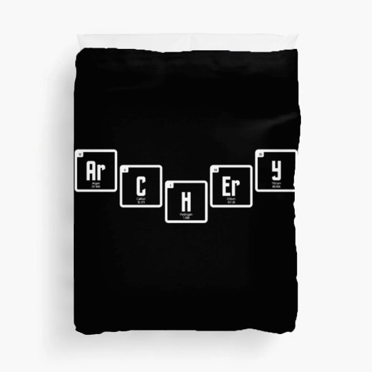 Outdoor Hunting Archery Periodic Table Duvet Covers