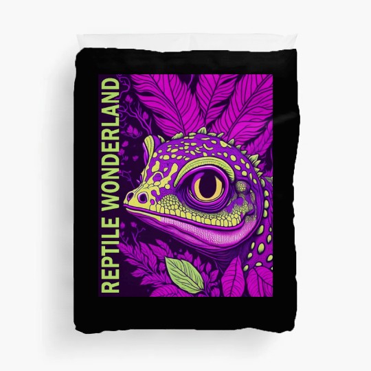 Psychedelic Reptile Wonderland Retro Designs 10 Duvet Covers