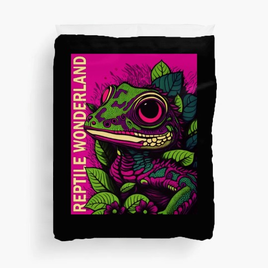 Psychedelic Reptile Wonderland Retro Designs 9 Duvet Covers