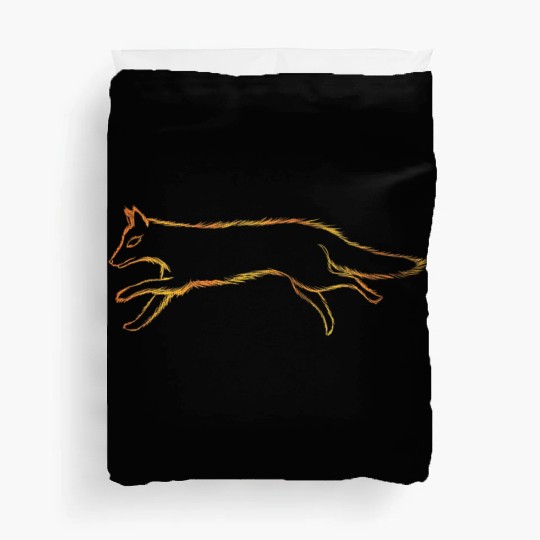 Running Red Fox Logo Duvet Covers