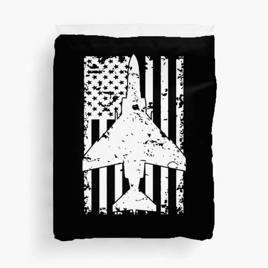 F 4 Phantom II Fighter Jet Patriotic Duvet Covers