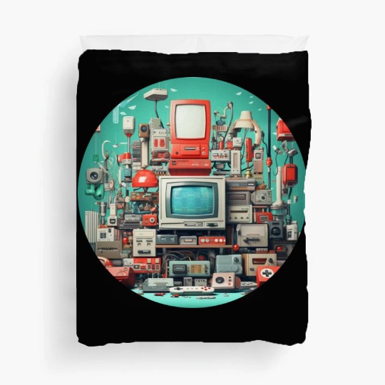 Retro Gaming Magic: Unleash the 8-Bit Nostalgia! Duvet Covers