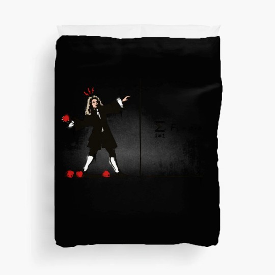 Newton Bombs Funny Physics Science Banksy Street Duvet Covers