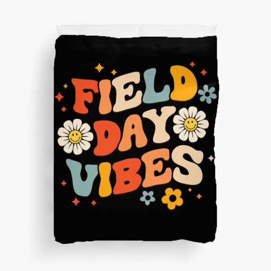 Field Day 2023 Funny Field Day Vibes Teacher Boy Duvet Covers