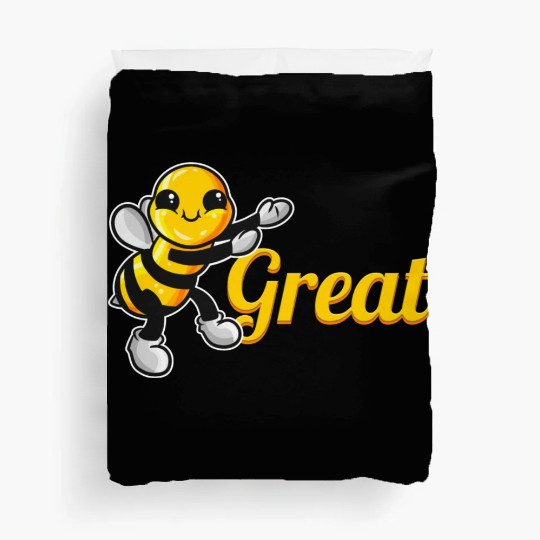 The Cute Bee Says Be Great The Bee Duvet Covers