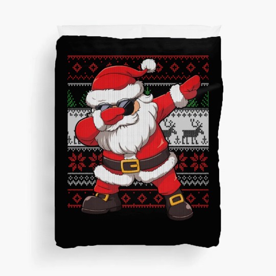 Dabbing Santa Funn Ugly Duvet Covers