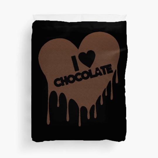 I Love Chocolate Candy Heart Lover Duvet Covers