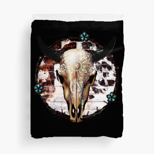 Bull Skull Western Duvet Covers