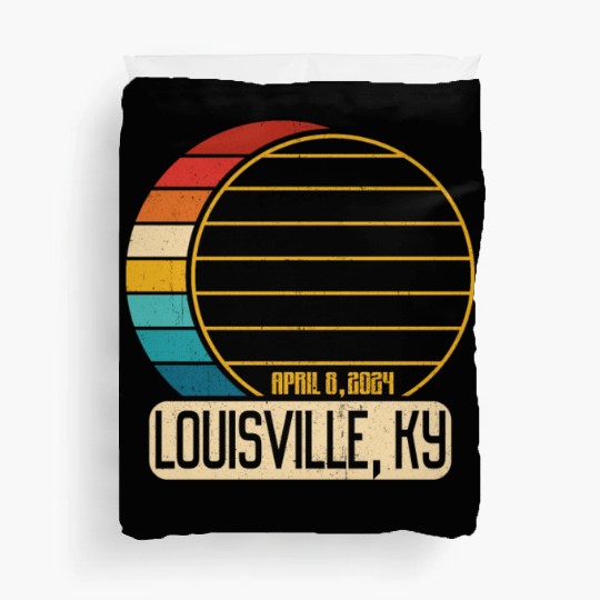 Total Solar Eclipse Kentucky Louisville EclipseLou Duvet Covers