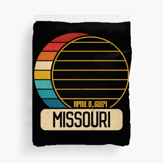 Total Solar Eclipse Missouri April 28 2024 Eclipse Duvet Covers