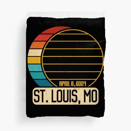 Total Solar Eclipse Missouri St. Louis EclipseSt. Duvet Covers