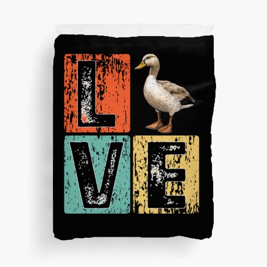Retro Duck Hunting Duck Birds Lover Duck Hunter Duvet Covers