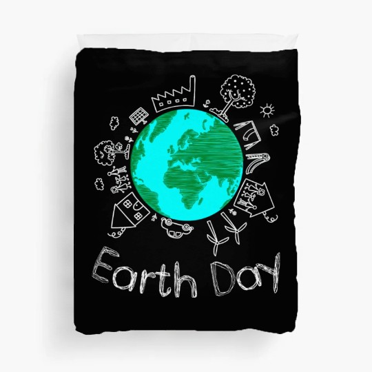 Save The Earth Cute Funny Duvet Covers